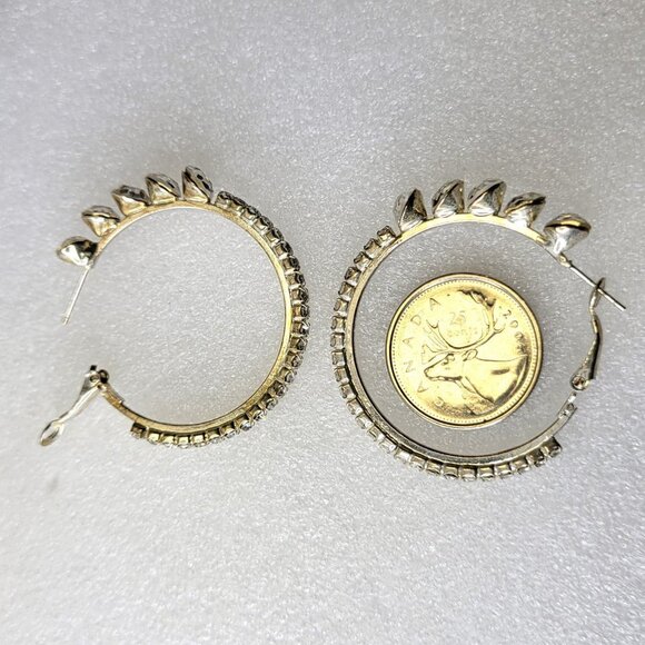 Crystal Hoop Earrings - Picture 7 of 10